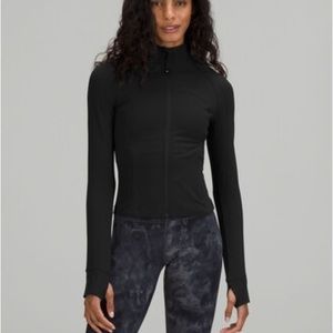 Lululemon Ribbed Nulu Cropped Define Jacket in Black